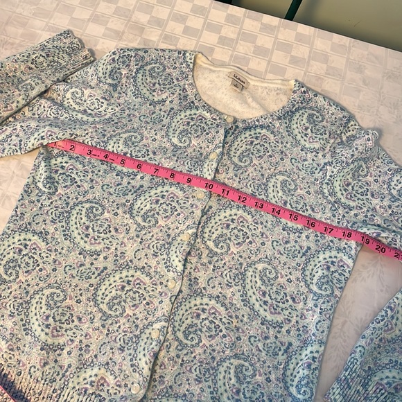 🌼 3/$18.!NWOT LL Bean supima cotton cardigan size S - Picture 7 of 9